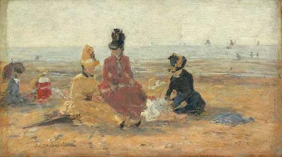 Eugene Boudin On the Beach,